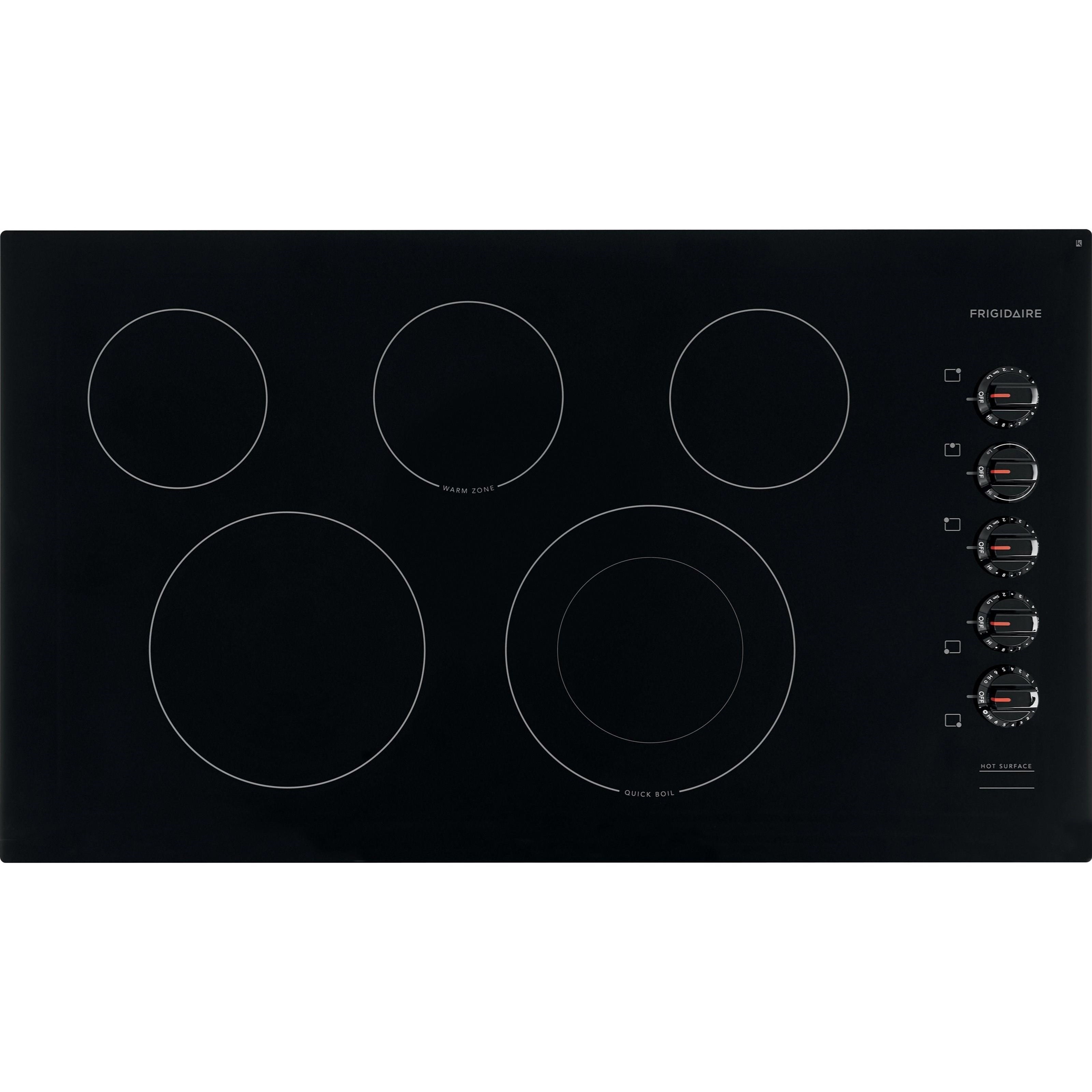 Frigidaire FFEC3625UB 36" Electric Cooktop with Ceramic Glass Top Furniture and ApplianceMart